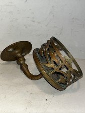 antique brass bathroom fixture tumbler cup holder wall mount vintage