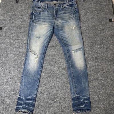 PRPS Jeans Mens Size 36 Denim Distressed Cayenne Super Skinny Fit USA Japanese 