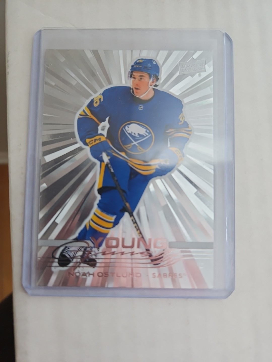 2025-26 Upper Deck Young Guns Outburst Noah Ostlund #219 Buffalo Sabres