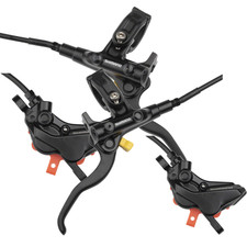 Shimano Deore Hydraulic Disc Brake Bundle 4-Piston Front  Rear Levers, Post