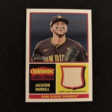 2025 Topps Heritage Clubhouse Collection Bat Patch Jackson Merrill CCR-JME