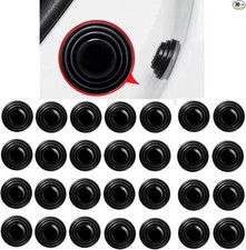 30PCS Car Door Anti-Collision Shock-Absorbing Gasket Cushion Deco Color: black