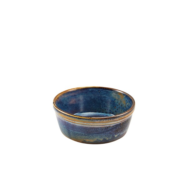 Terra Porcelain Aqua Blue Round Pie Dish For Hotels Restaurants 13.6cm Pack of 6