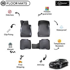 3D Geformt Innenraum Auto Boden Matte für MERCEDES S Klasse W222 2014-UP (Black) 3D Geformt Innenraum Auto Boden Matte für MERCEDES S Klasse W222 2014-UP (Black)