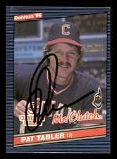 Pat Tabler Cleveland Indians 1986 Donruss Auto Mr. Clutch #129 SIGNED w/COA