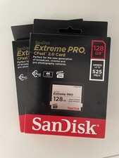 Lot of TWO SanDisk Extreme PRO CFast 2.0 Cards 128GB
