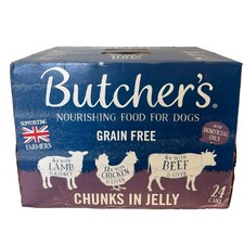 Butcher's Nourishing Adult Dog Food Tins 24 x 400g Lamb Chicken Beef