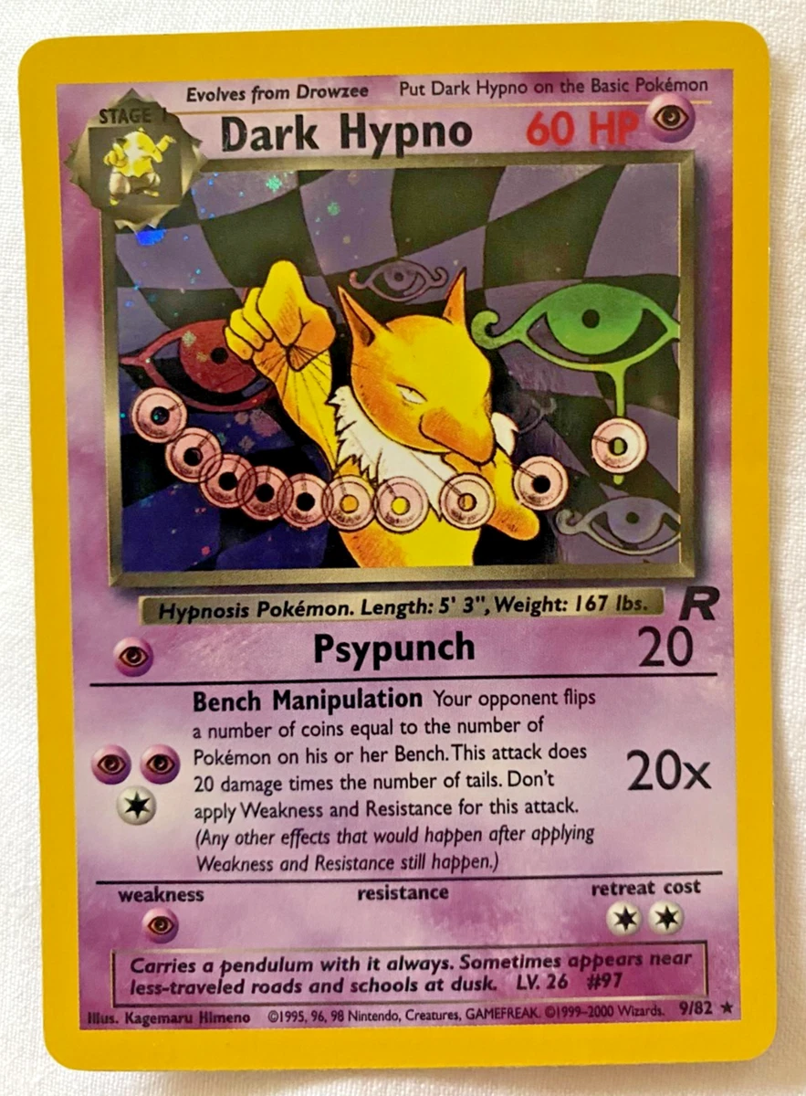 DARK HYPNO 9/82 わるいスリーパー 英語版ポケモン 25+ Dark Hypno 9/82 Team Rocket for sale | Updated Oct 2026