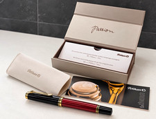 Pelikan Souver&auml;n M800 Schwarz-Rot | NEU & UNBENUTZT | 18K Goldfeder M | OVP
