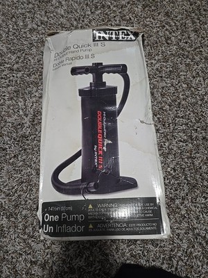 Intex Double Quick III S Hand Pump, 14.5''  New But Damaged Box