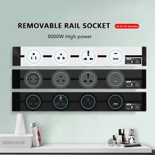 Pista di Alimentazione a Parete Presa EU UK FR KR Casa Cucina Ufficio Adattatore Pannello