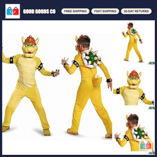 Kids Bowser Costume - Super Mario Bros Bowser Outfit for Halloween  Dress Up