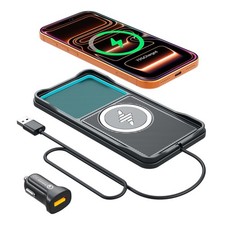 Wireless Car Charger Pad, 15w Fast Car Wireless Chargers Charging pad Non Sli...