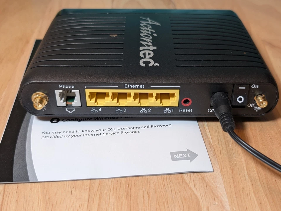 Wireless DSL Modem and Router ACTIONTEC GT784WN - Image 3 of 4