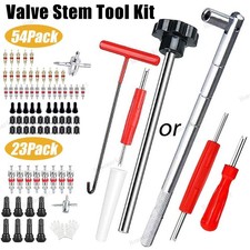 23/54Pcs Valve Stem Tool Kit Tire Installer Tool Valve Remover Tool Quick Change