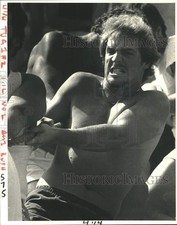 1983 Press Photo Member of Kappa Alpha during Tulane University Zimple filed