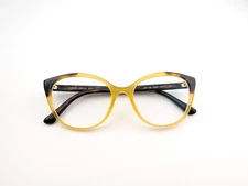 Giorgio Armani Eyeglasses Frames Only, AR 7138 5582, 52-17-140, Yellow/Brown