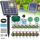 50FT Solar Automatic Watering Kit for Garden Automatic Drip Pipe Watering System
