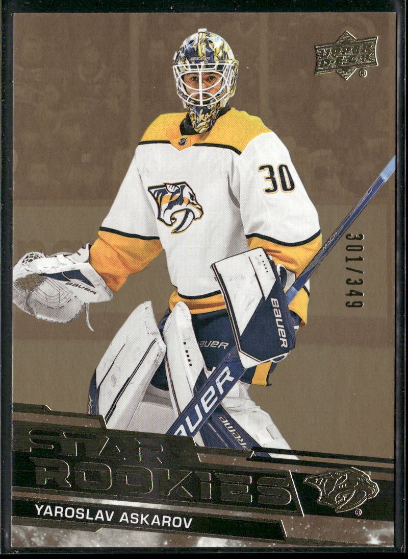 2023-24 Upper Deck NHL Star Rookies Box Set #10 Yaroslav Askarov Gold #/349