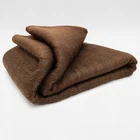 DOUBLE DENSITY ALPACA WOOL BLANKET THROW | QUEEN SIZE | SOFT & WARM EARTH BROWN
