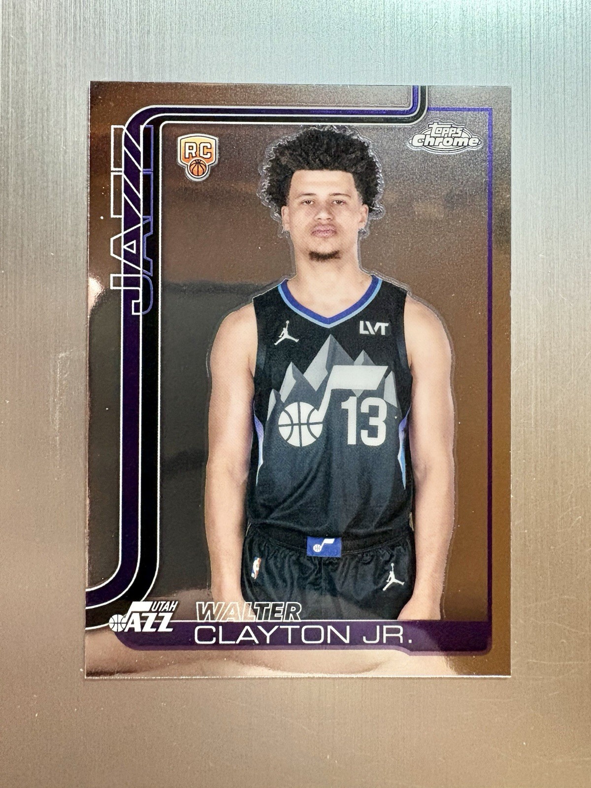 Walter Clayton Jr. 2025-26 Topps Chrome Rookie Image Variation SSP #268 Jazz Rc