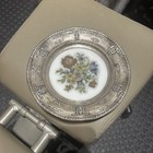 Wallace Sterling Silver Plate - Rose Point - Glass & Needlepoint Pattern