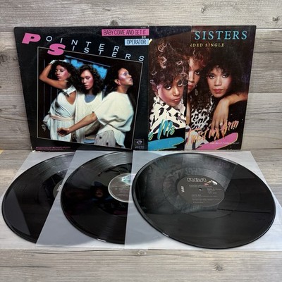 Pointer Sisters 12'' Singles (Twist My Arm, Baby Come And Get It, Dare Me)