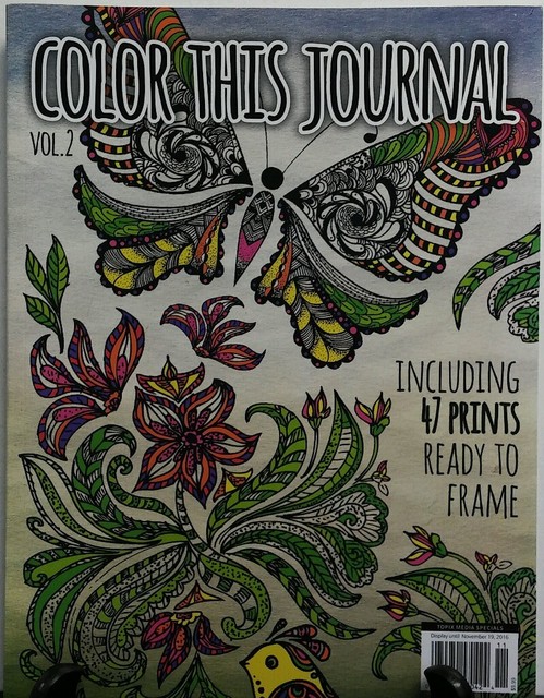 Color This Journal Vol 2 Adult Coloring Book 47 Prints to Frame FREE ...