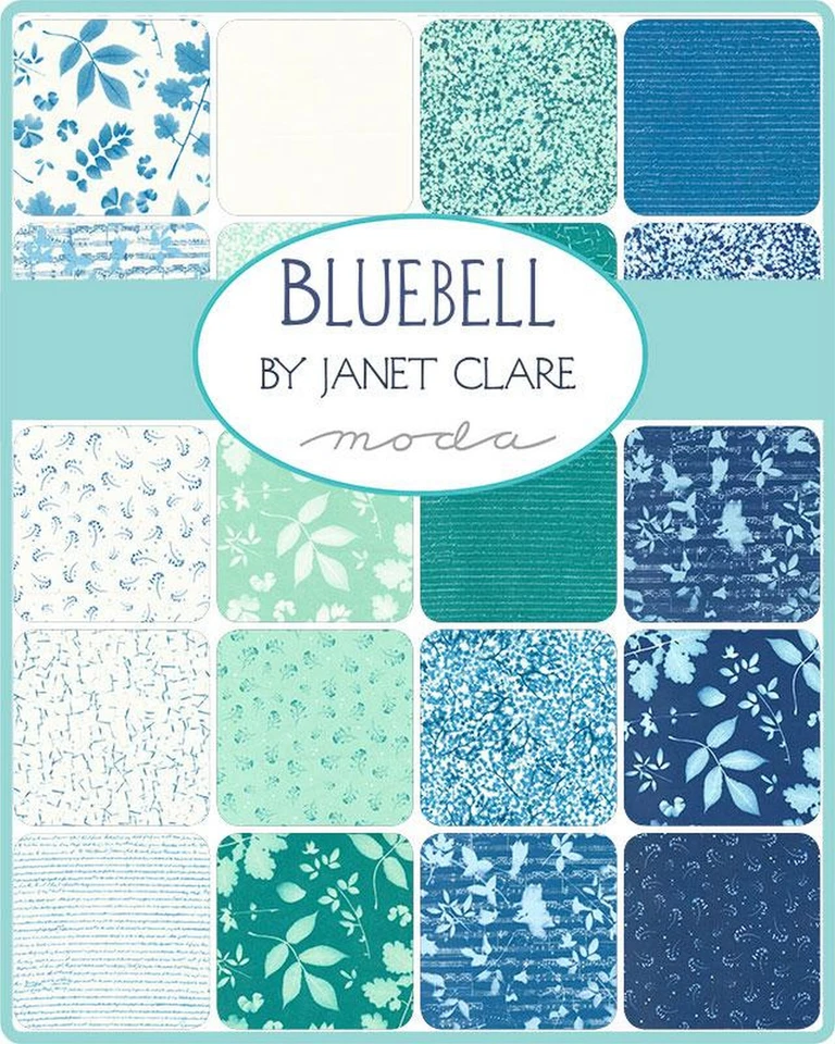 Bluebell Moda Charm Pack 42 100% Cotton 5" Precut Fabric Squares - Image 2 of 2