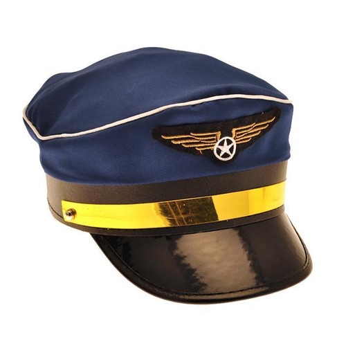 PILOT CAP FANCY DRESS AIRLINE CAPTAIN 