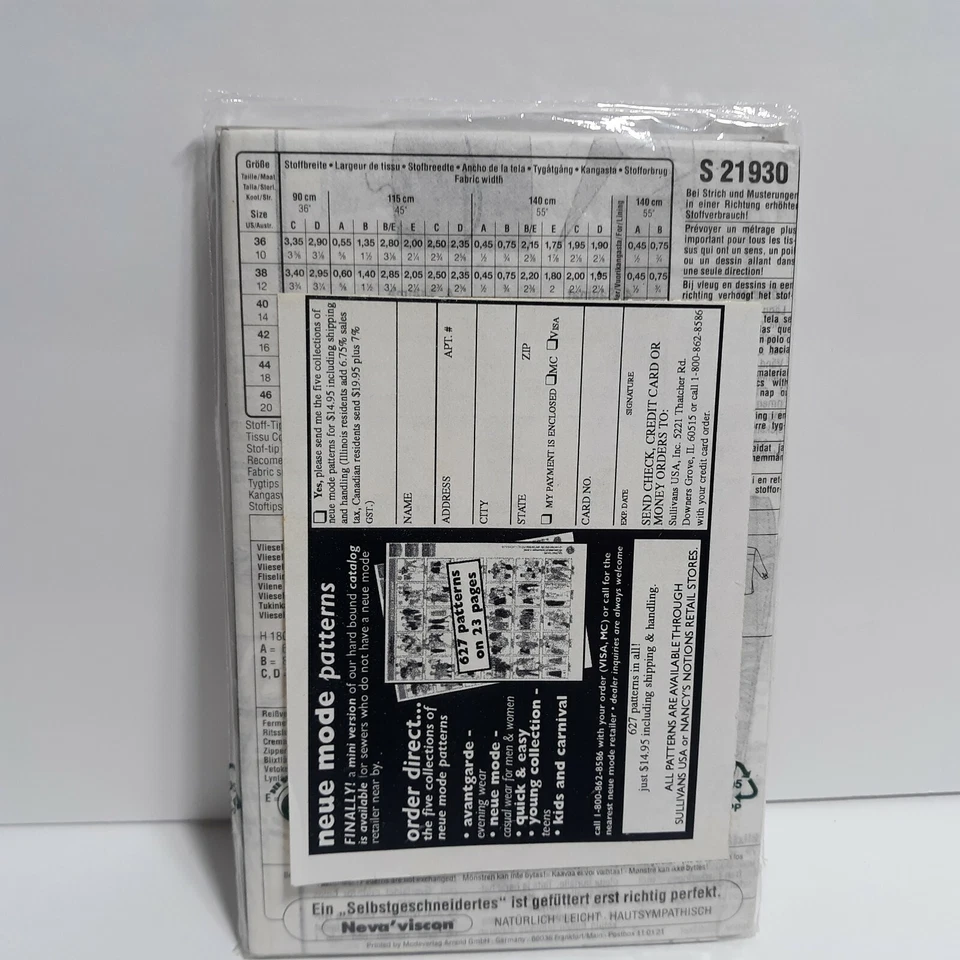 Neue Mode Young Collection Vest Button Shirt pants sewing pattern 36-46 10-20 - Image 2 of 3