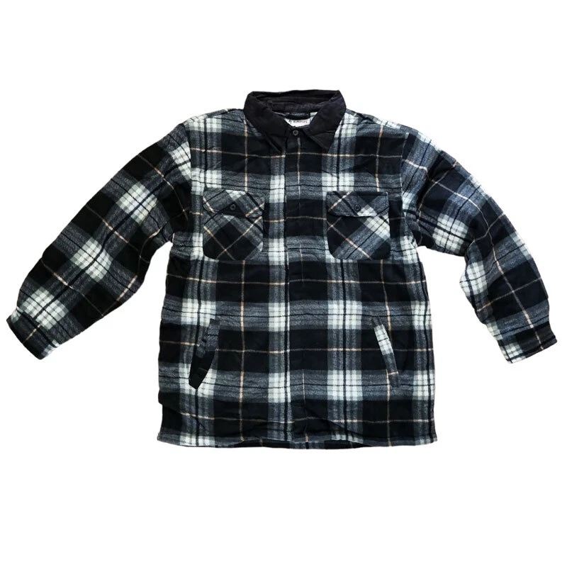 Flannel jacket mens no hood new arrivals