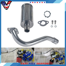 Exhaust Pipe Header w/Muffler For Predator 196cc 212cc Honda GX160 GX200 Go Kart