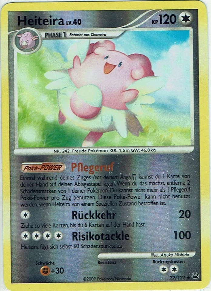 Pokemon Karte Trading Card Game Platin Nr. 22/127 Heiteira Reverse Holo deutsch - Bild 1 von 1