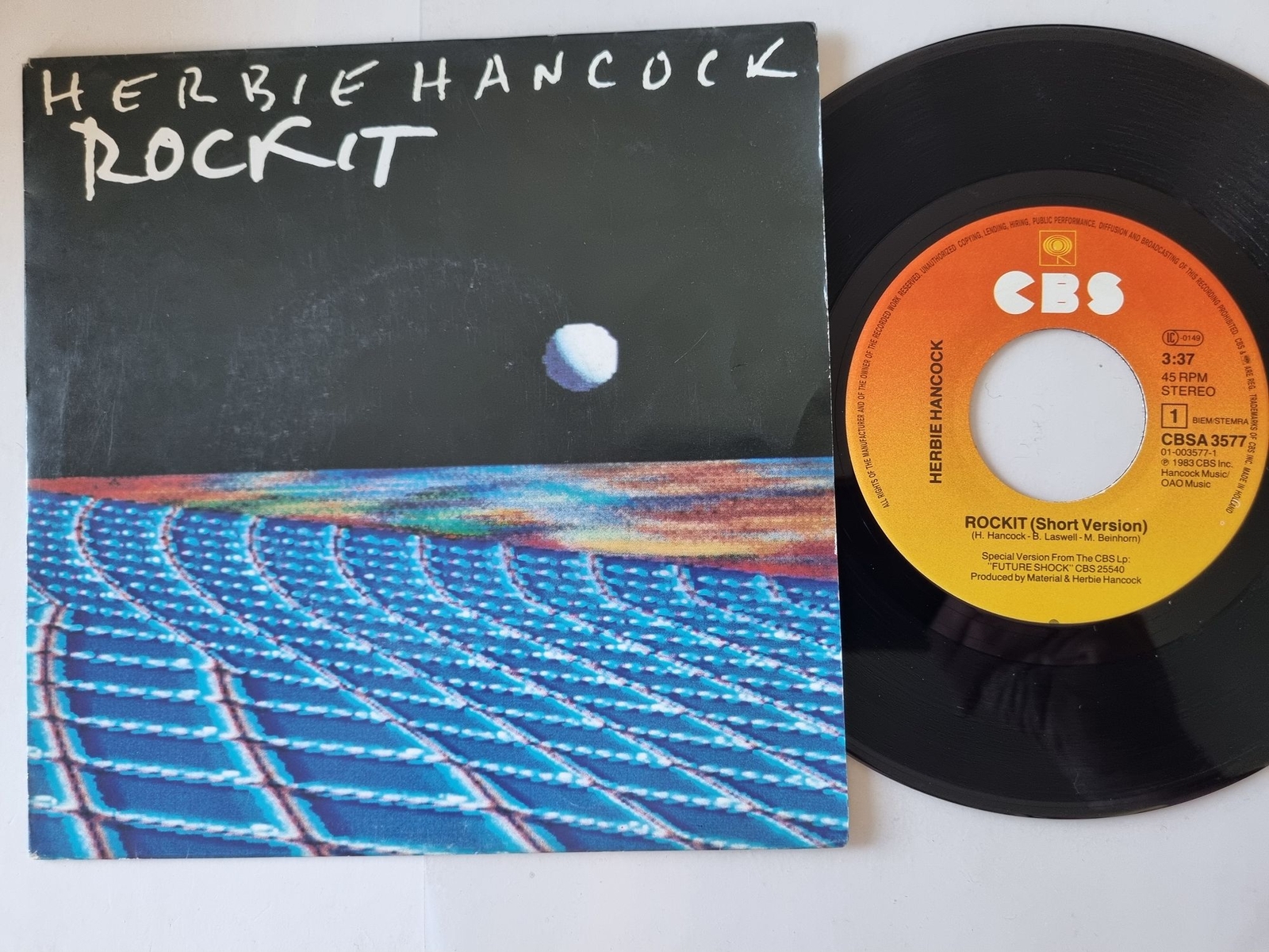 Herbie Hancock - Rockit (Short Version) 7'' Vinyl Holland