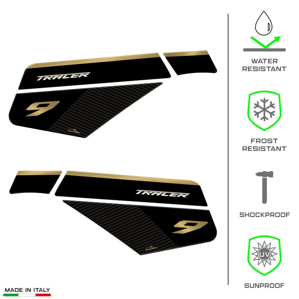 labelbike - 2 3D Hars Stickers Decoraties en zijBeschermingen van labelbike - 2 3D Hars Stickers Decoraties en zijBeschermingen van