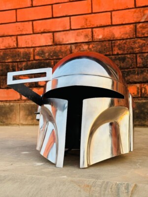 New Medieval Mandalorian Helmet With Liner Chin Strap For Cosplay Costumes Gift