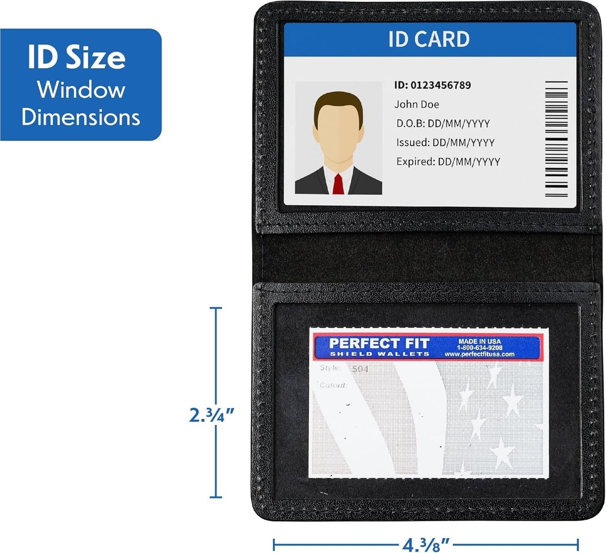 カイウェンIDカード Perfect Fit Shield Wallets 504 2-3/4x4-3/8