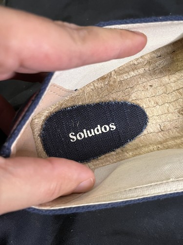 SOLUDOS The Original Espadrille red white blue men's Sz 12 NWT SLIP ON Shoes - Picture 5 of 6