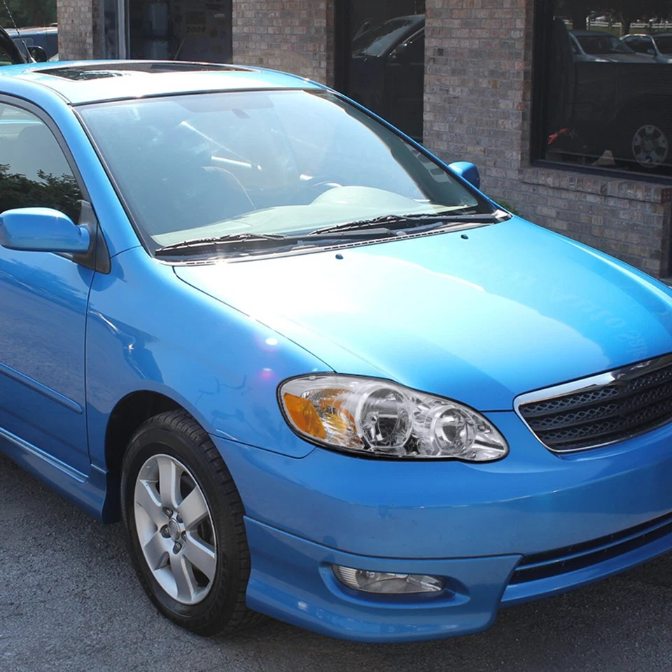 Хромированный корпус фар для Toyota Corolla Base CE S TRD 03–08 годов выпуска желтые для седана - Изображение 3 из 3