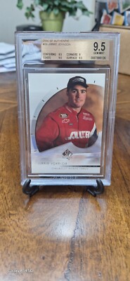Jimmy Johnson Rookie Card 2000 SP Authentic #39 Jimmie Johnson Rookie BGS GEM MINT 9.5 RC | eBay