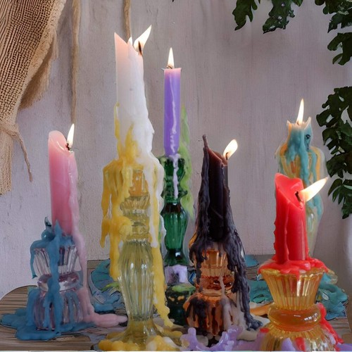 Candlestock Hippie Drippy Drip Candles - 6 Pack - Picture 7 of 38