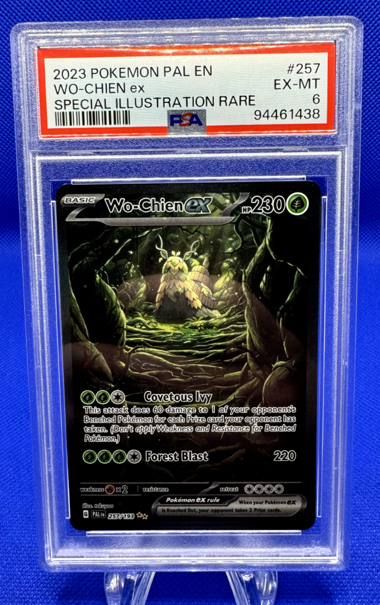 wo chien ex pokemon card price CGC GEM 10 Japanese Wo-Chien Special Art Rare (Graded Card) Phurion holofoil pattern or surface detail) Wo-Chien EX 2023 Pokemon Paldea