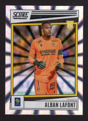 PANINI SCORE 2022-23 Soccer Ligue 1 Cards #121 Alban LAFONT FC Nantes Laser