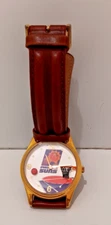 Phoenix Suns Vintage Floater Watch- Sun Time, Leather Strap