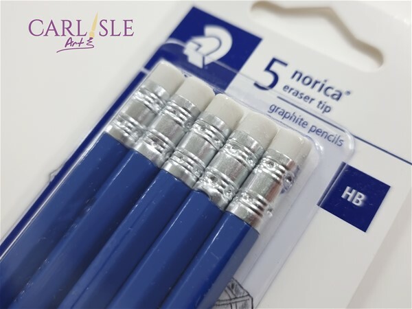 Matite Staedtler Norica Con Gomma - Confezione Da 5, Mina HB, Legno FSC - Foto 4