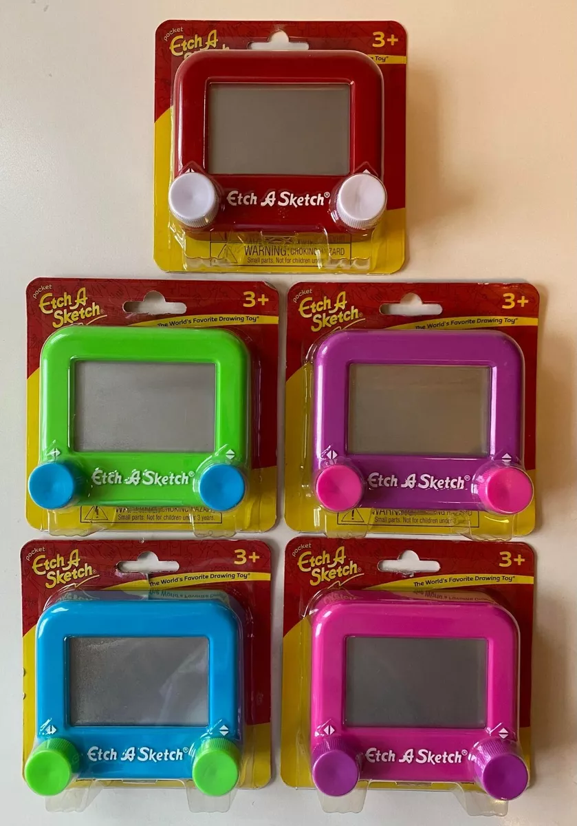 Mini Pocket Etch A Sketch - Your Choice of 4 Colors - Unused & Sealed NEW