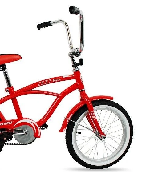 16-дюймовые детские подставки для лоурайдера тормоз банановое сиденье крылья тренировочное колесо КРАСНЫЙ велосипед - Изображение 4 из 4