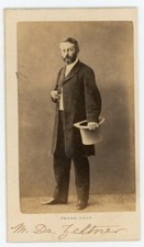 PHOTO CDV 1860 Pesme Paris, Arthur Marie Joseph de Zeltner Consul of France