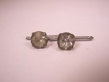 singles 2 5/16" White Rhinestone Vintage Formal Tux Groom Prom Shirt Stud h95